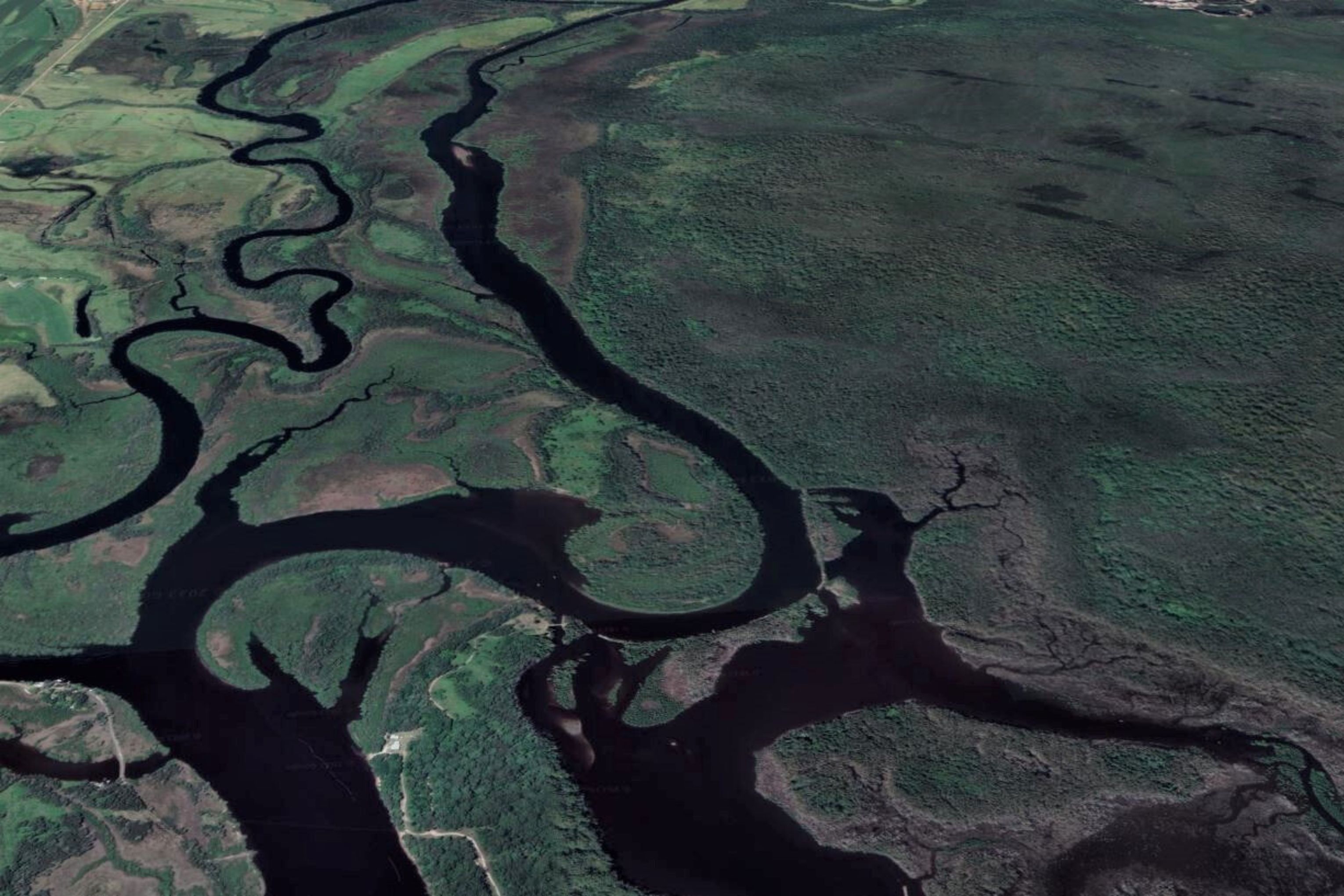 Google Earth image of Wetlands in the Clybucca area